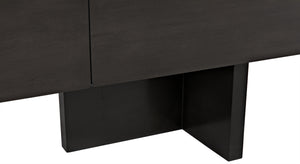Amidala Mahogany and Veneer Sideboard with Brass Pulls in Two-Tone Pale
