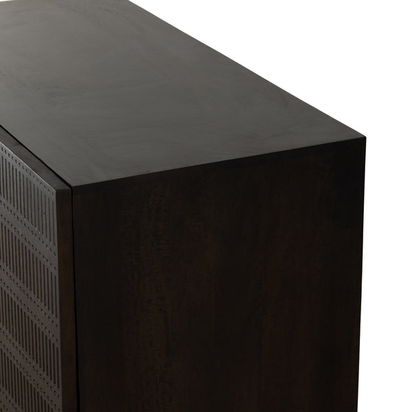 Kelby Bar Cabinet - Gunmetal