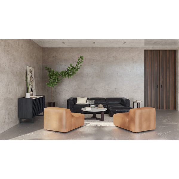 Moe's Jinxx Coffee Table in Charcoal Grey Marble