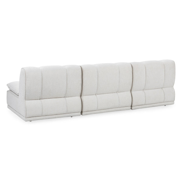 Haven Leather Modular Sofa - White, Customizable Design
