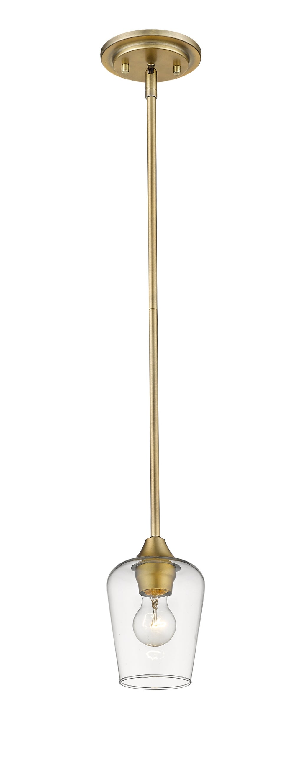 Joliet 1 Light Mini Pendant in Olde Brass Finish