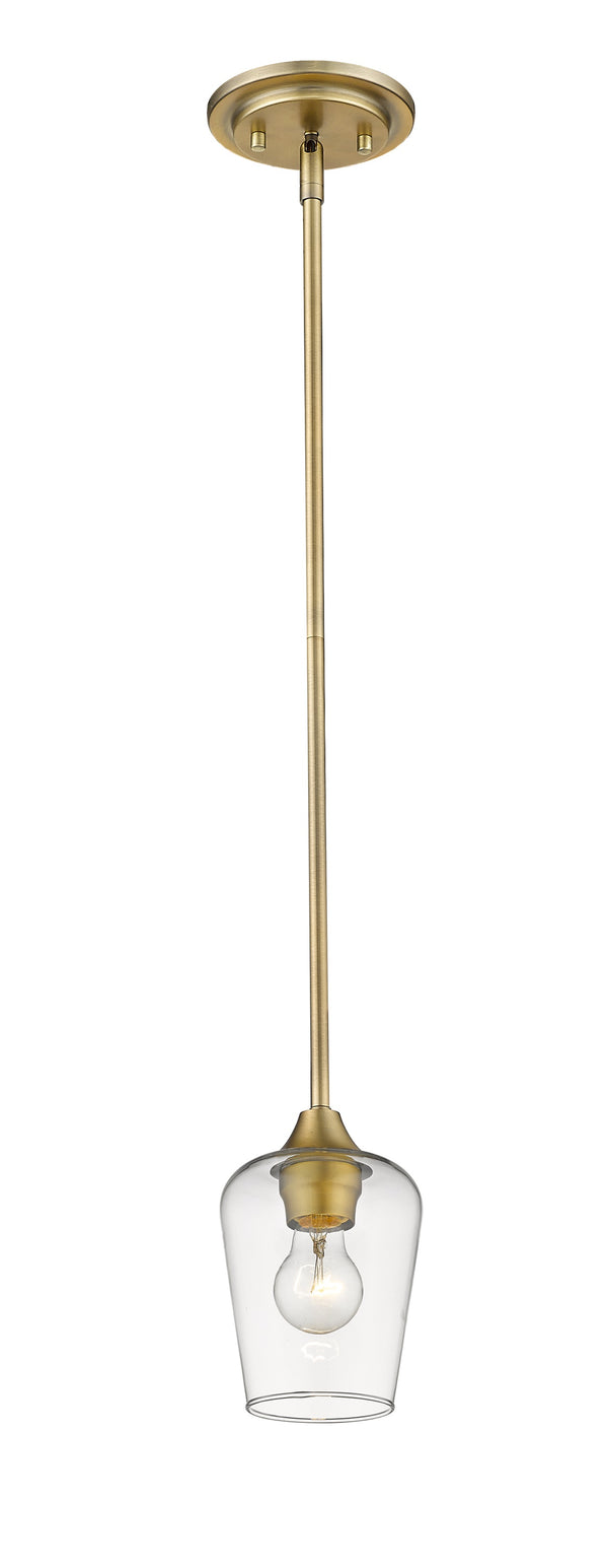 Joliet 1 Light Mini Pendant in Olde Brass Finish