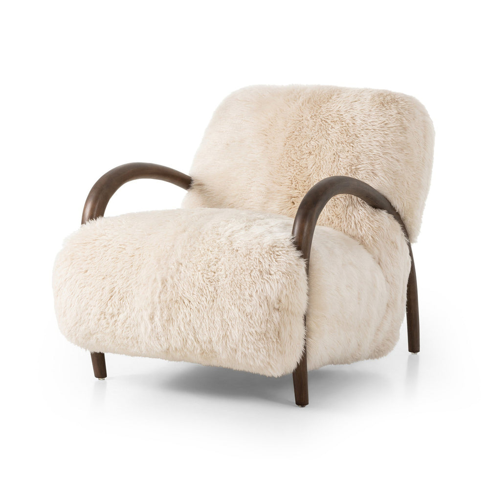 Sandro Chair - Champagne Mongolian Fur