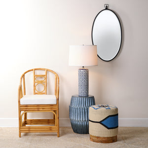 Vivian Ceramic Table Lamp, Blue