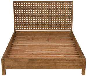 Quinnton Bed, Queen, Teak