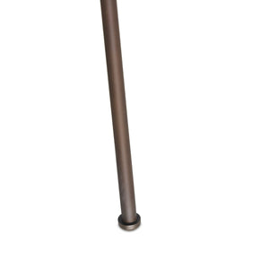 Ludwig Floor Lamp In Rust And Frosted Glass And Clear Cord