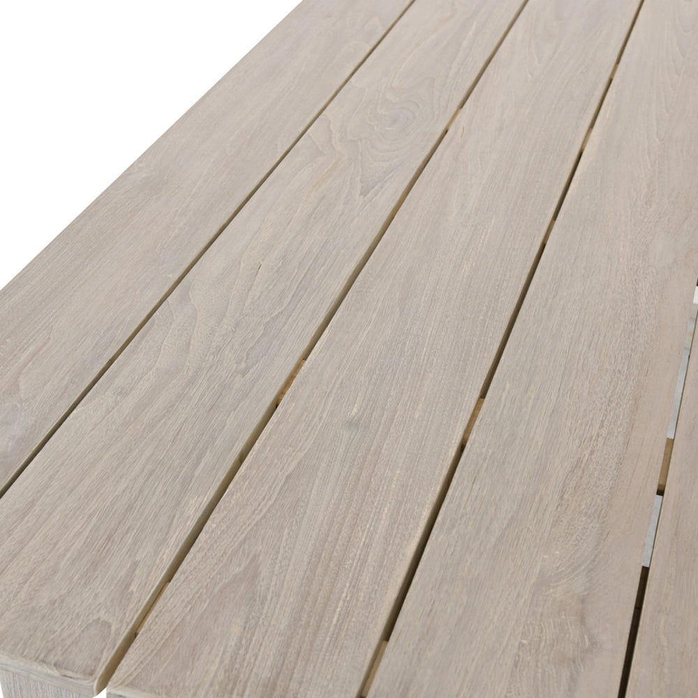 Dawn Outdoor Teak Counter Table in Gray, by Classic Home