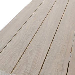 Dawn Outdoor Teak Counter Table in Gray, by Classic Home