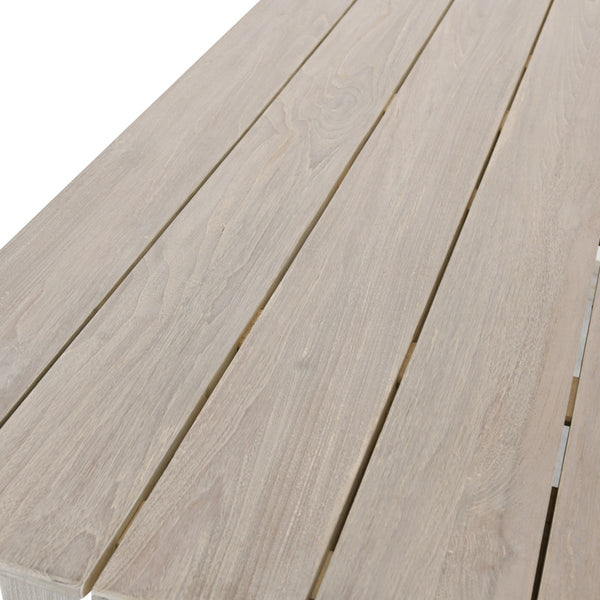 Dawn Outdoor Teak Counter Table in Gray, by Classic Home