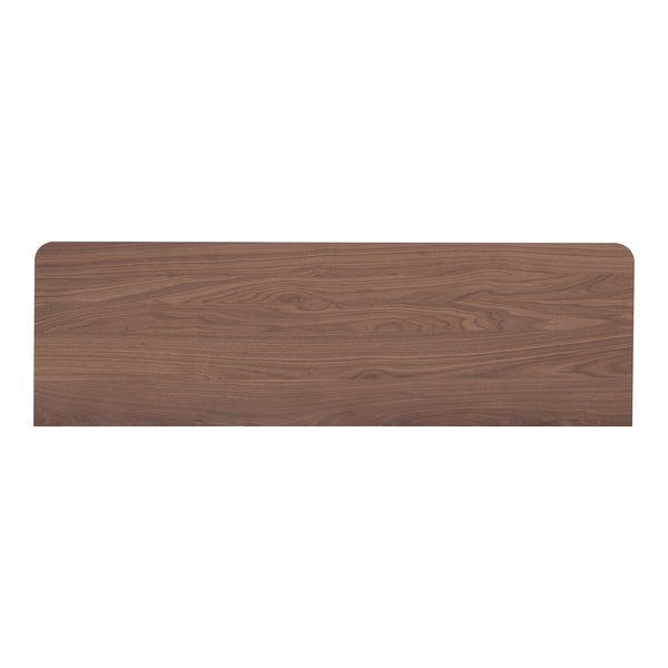 Moe's Round Off Six-Drawer Walnut Dresser