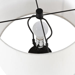 Innes Table Lamp In Matte Black Cast Alumnm