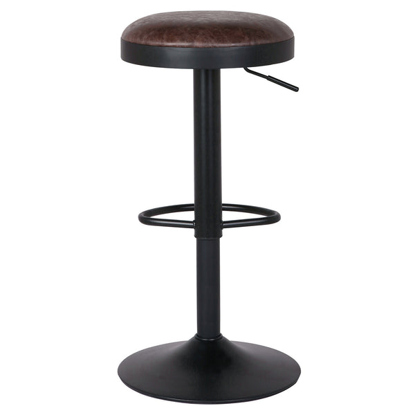 Juno Gaslift Bar Stool In Vintage Coffee Brown
