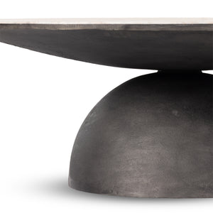 Corbett Large Coffee Table In Crm Taupe Mrb