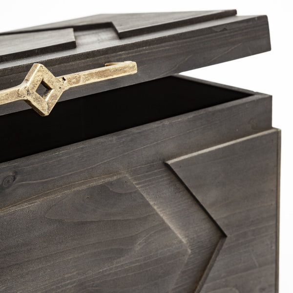 Cassia Set of 2 Brown Wooden Boxes