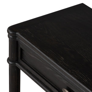 Toulouse Nightstand In Distressed Black