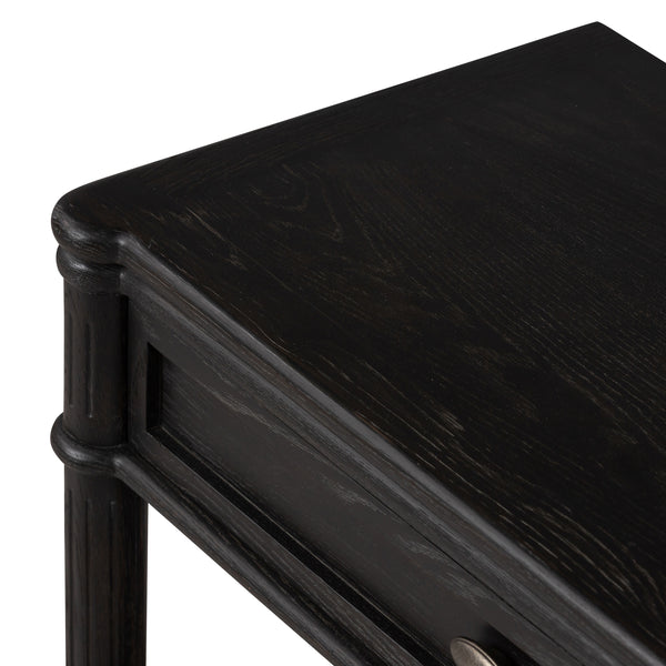 Toulouse Nightstand In Distressed Black