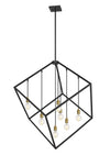 Vertical 7 Light Pendant in Bronze + Olde Brass Finish