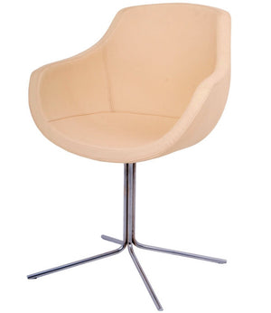 mott Contemporary office chair in leather