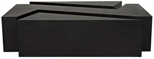 Element Industrial Steel Coffee Table in Matte Black