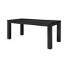 Bedford KD 75" Rect. Dining Table Square Legs, Brushed Black