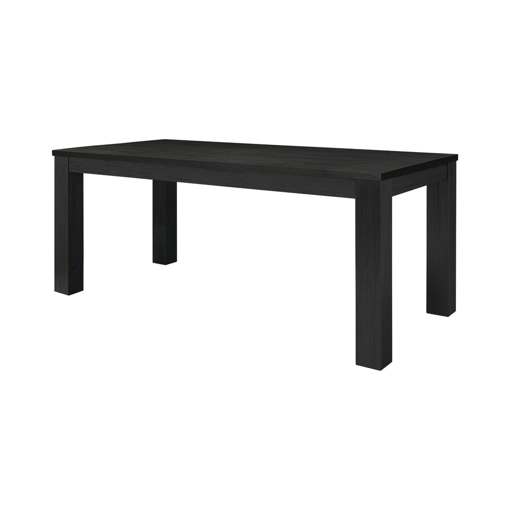 Bedford KD 75" Rect. Dining Table Square Legs, Brushed Black 