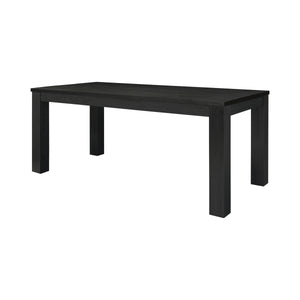 Bedford KD 75" Rect. Dining Table Square Legs, Brushed Black 