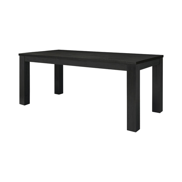 Bedford KD 75" Rect. Dining Table Square Legs, Brushed Black 