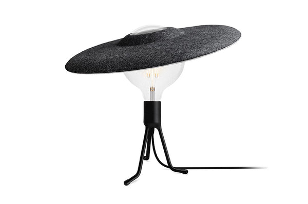 Shade Tripod Base Table Lamp with LED Bulb