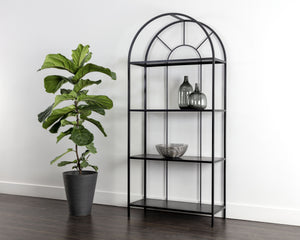 ALCOVE BOOKCASE - BLACK