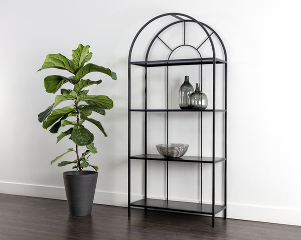 ALCOVE BOOKCASE - BLACK
