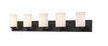 Soledad 5 Light Vanity in Matte Black Finish