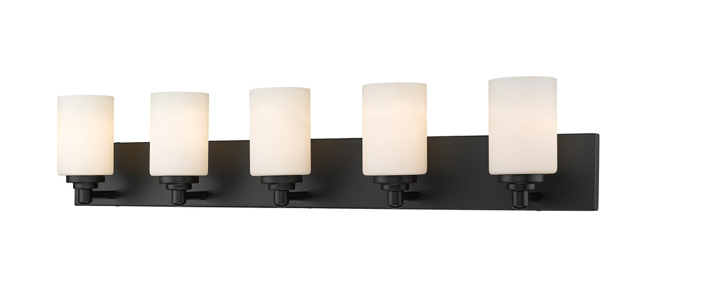 Soledad 5 Light Vanity in Matte Black Finish