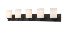 Soledad 5 Light Vanity in Matte Black Finish
