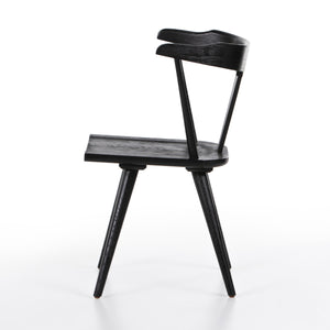 Ripley Dining Chair In Black Oak