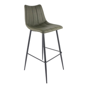 Moe's Alibi Barstool Set of Two in Dark Green