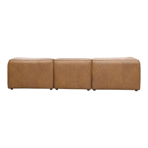 Moe's Form Lounge Modular Sectional Tan Leather