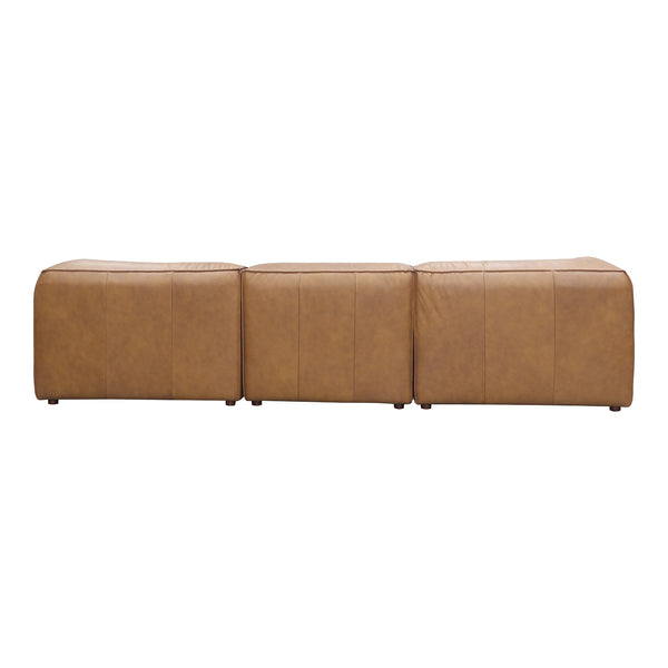 Moe's Form Lounge Modular Sectional Tan Leather