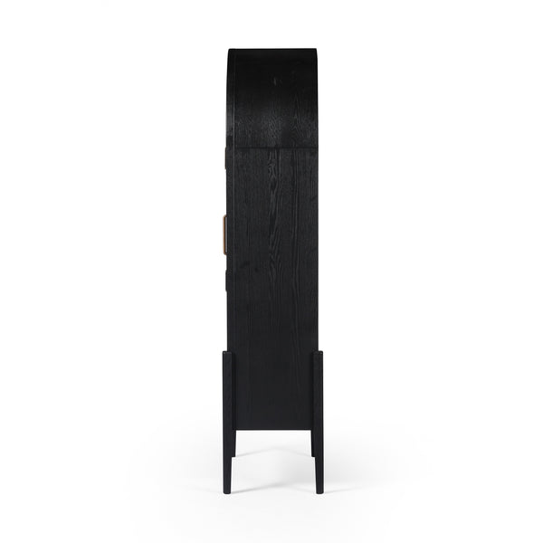Tolle Panel Door Cabinet In Drifted Mat Blk