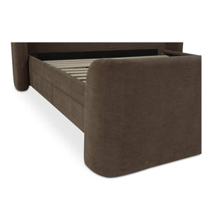 Sophia King Storage Bed in Brown with Drawers