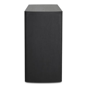 Moe's William Black Sideboard with Herringbone Doors
