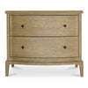 Moe's Sadie Nightstand with Curved Design in Brown