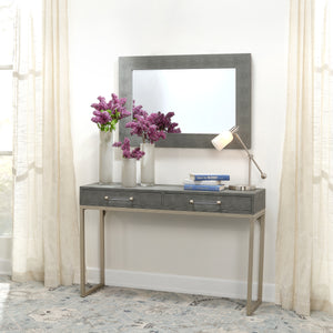 Structure Shagreen Rectangle Mirror, Grey