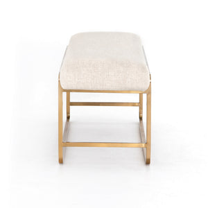 Sled Bench in Thames Cream