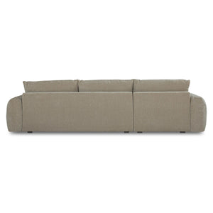 Moe's Berga Left Sectional in Grey