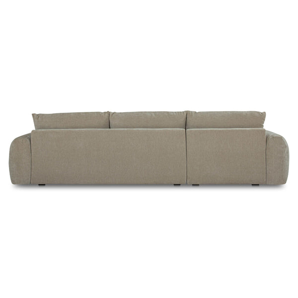 Moe's Berga Left Sectional in Grey