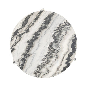 Classic Home Zora Marble Coffee Table - Charcoal Gray