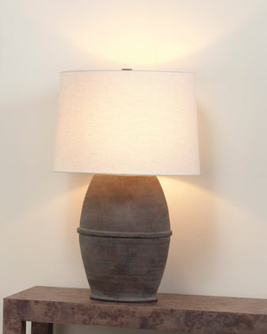 Antiquity Ceramic Table Lamp with Linen Shade