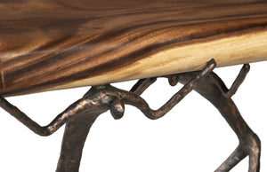 Atlas Console Table, Natural Finish, Metal