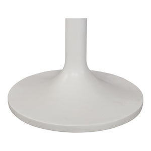 Moe's Tuli Outdoor Cafe Table in White Terrazzo