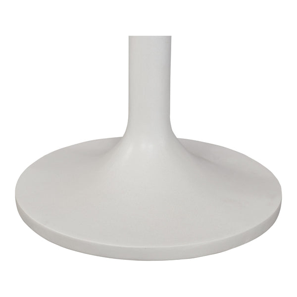 Moe's Tuli Outdoor Cafe Table in White Terrazzo